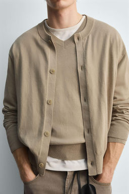 COTTON-RAMIE CARDIGAN - Zara фото 6