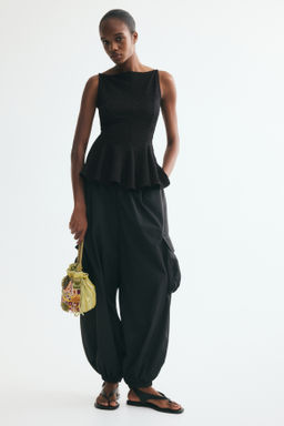 Top texturizado con peplum - H&m фото 4