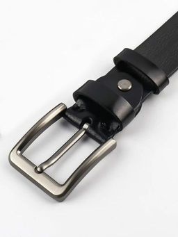 Мужской кожаный ремень Dierhoff ДРК 3056/3-40 Черный