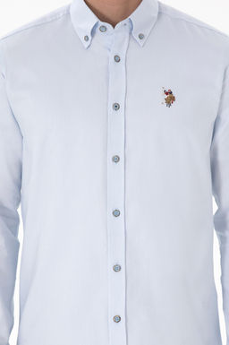 Erkek A__k Mavi Uzun Kollu Basic G_mlek Sepette S_rpriz _ndirim - U.s. polo assn фото 6