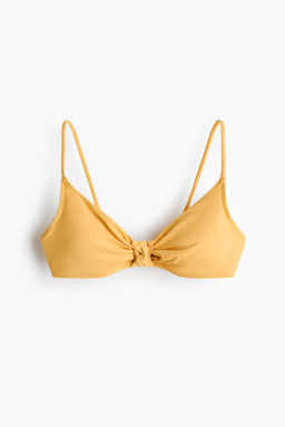 Top de bikini con nudo decorativo y relleno - H&m фото 2