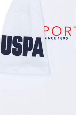 Футболка для девочек U.S. Polo Assn с круглым вырезом белая  фото 5