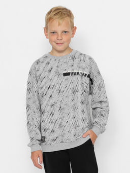 CRB wear/CWJB 63669-11-383 Джемпер для мальчика,серый меланж/Ex.Cherubino