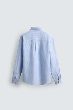 CAMISA REGULAR FIT LINO - ALGOD?N / rayas