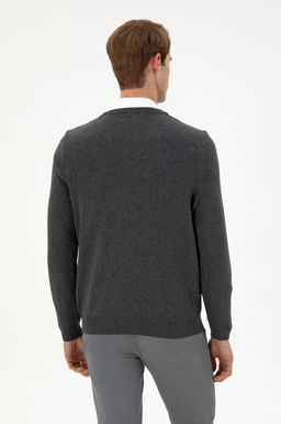 Мужской свитер антрацитового меланжа - U.s. polo assn фото 5