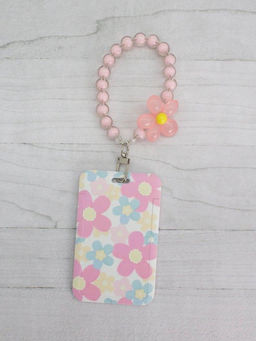 Футляр для карт с браслетом ПО ПЛАНУ. "Floral tenderness ", pink