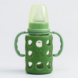 Бутылочка в силиконовом чехле, стекло, классическое горло, +3мес., 120мл., цвет МИКС для мальчика - Simaland фото 4