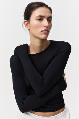 Camiseta de microfibra de manga larga - H&m фото 4