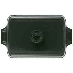 52326 GIPFEL Форма для запекания MAJOLICA 33,5х23,5x6,5 см эмалированная. Материал: чугун. Цвет: зелёный.