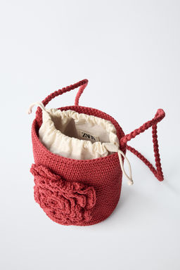 FLORAL CROCHET CROSSBODY BAG - Zara фото 4