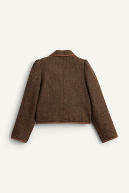 LIMITED EDITION HERRINGBONE WOOL BLAZER - Zara фото 5