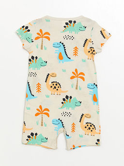 Bisiklet Yaka K?sa Kollu Bask?l? Erkek Bebek Tulum - Waikiki фото 2