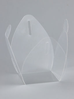 Цена за 5 шт. Складная прозрачная коробка из PVC, для упаковки подарков, 4.5?4.5?4.5 см - UPAK LAND фото 3
