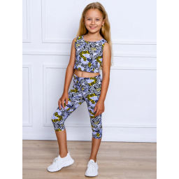 Комплект лосины 3/4 кулирка лайкра 7610104602 - Youlala фото 3