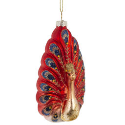 Украшение новогоднее "Павлин", L7 W4,5 H13 см