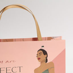 Цена за 2 шт. Пакет подарочный, упаковка, Ты идеальна, 30?20?10 см