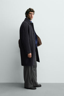 WOOL BLEND STRUCTURED COAT - Zara фото 4
