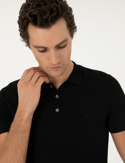 Siyah Slim Fit Kazak - Cacharel фото 2