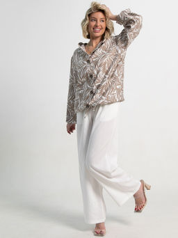 Пыльник Летний день (бело-коричневый) Б15152-8М - Lt collection фото 2