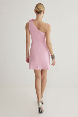 TRENDYOLMILLA Mint A-Kesim Gul Detayl? Dokuma S?k K?sa Elbise TPRSS25EL00126  фото 5