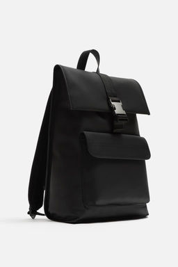 RUBBERISED BACKPACK WITH FLAP - Zara фото 5
