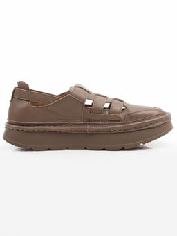 06-2193-5 DK. BEIGE Туфли женские (натуральная кожа)