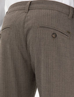Vizon Slim Fit _izgili Kanvas Pantolon