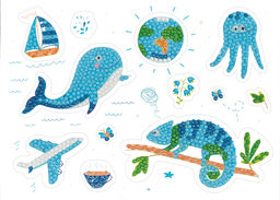 Кристальная (алмазная) мозаика ФРЕЯ ALVN-119 наклейки Синее настроение 19.5 х 14 см