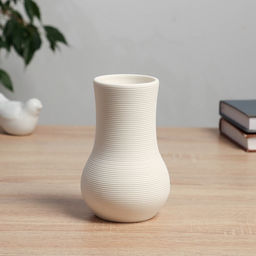Ваза для цветов «Элиот», изгиб, d=6 см, 14×9 см, керамика, белая