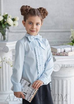 Фредерика, блузка голубой/152-76-60