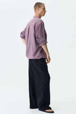 Pantal?n amplio de lino Loose Fit - H&m фото 7