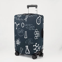 Чехол на чемодан 28, цвет чёрный