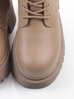 04-PAX31-2Z DK. BEIGE Ботинки зимние женские (натуральная кожа, 100% шерсть)