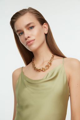 TRENDYOLMILLA Siyah Astarl? Dokuma Saten S?k Abiye Elbise TPRSS19BB0058 фото 10