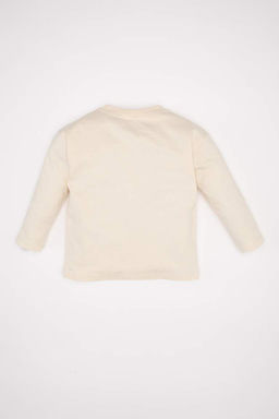 Футболка с длинными рукавами и круглым вырезом для маленьких мальчиков - Defacto фото 3