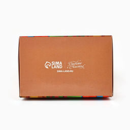 Цена за 5 шт. Коробка новогодняя складная с окном «Зайчик», 9×16.5×6 см