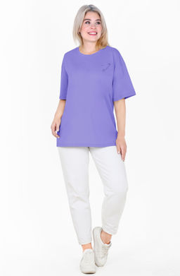 Футболка Эйла Ф-132Б (42-62) кулирка - Лотос фото 9