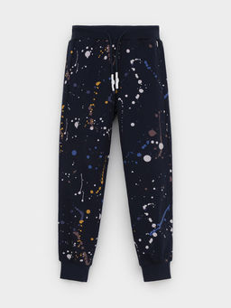 КР 400529/индиго,космические брызги брюки для мал