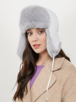 3440260 ALPINA ЖЕНСКИЙ ГОЛОВНОЙ УБОР ИЗ ТЕКСТИЛЯ С ОТДЕЛКОЙ МЕХОМ КРОЛИКА