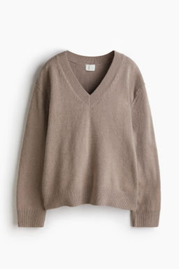Jersey oversize con cuello de pico - H&m фото 3