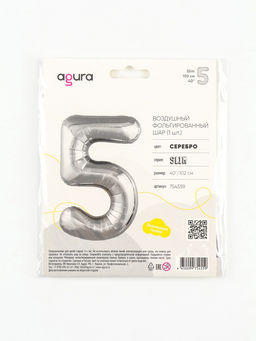 Воздушный шар фольгированный 40" Цифра 1