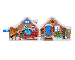 Развивающая книжка из фетра Домик Дедушки Мороза - Smiledecor фото 8