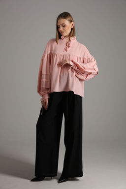 Блуза NIKVA н414-2 пудра