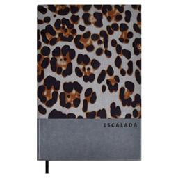 Ежедневник недатированный ESCALADA, А5, 160 л., арт. 64214/ 15 ЛЕОПАРД СЕРЫЙ