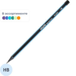 Карандаш чернографитный Attache Selection Flash HB б/ласт черн.дерево ассор  фото 2