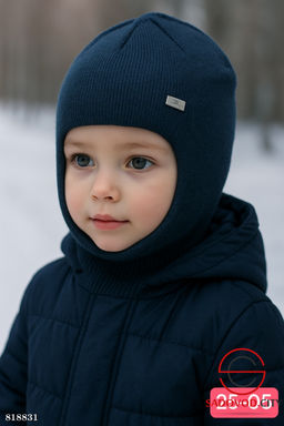 Шапка шлем зимняя для детей