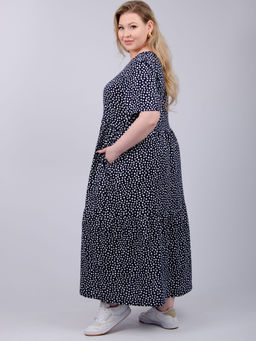 Платье "Диона" горох, трикотаж (М)