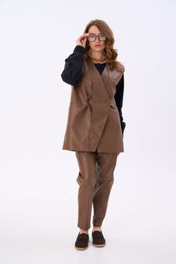 Жилет NIKVA н709-5 шоколад  фото 5