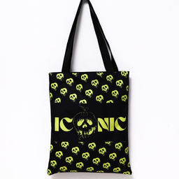 Сумка текстильная ICONIK, 31×1×40.5 см, отдел без молнии, без подклада, черная