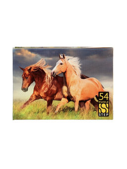 Цена за 20 шт. Пазл 54 эл. "Лошади. Символ года" МИКС